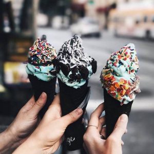 black ice cream